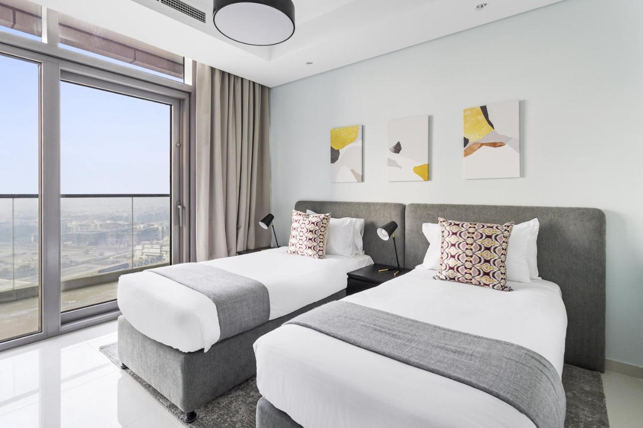 Aliving Luxury 2Br With Infinity Pool At Paramount Hotel Midtown Close To Dubai Mall & Burj Khalifa 外观 照片