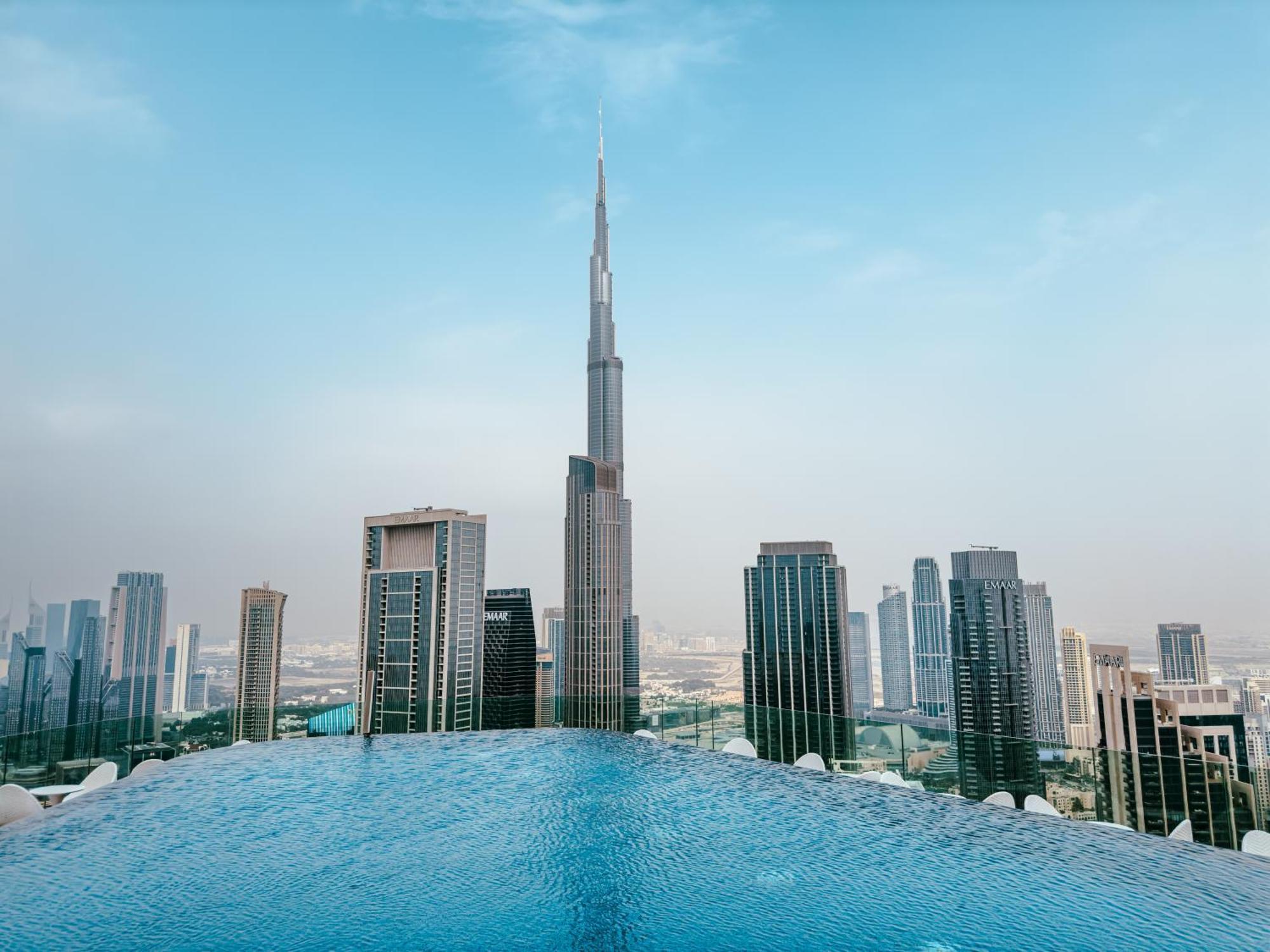Aliving Luxury 2Br With Infinity Pool At Paramount Hotel Midtown Close To Dubai Mall & Burj Khalifa 外观 照片